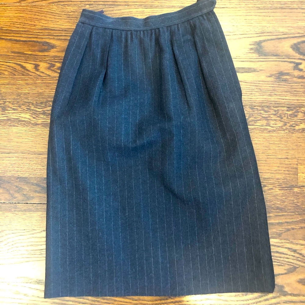 Yves Saint Laurent Pinstripes Skirt